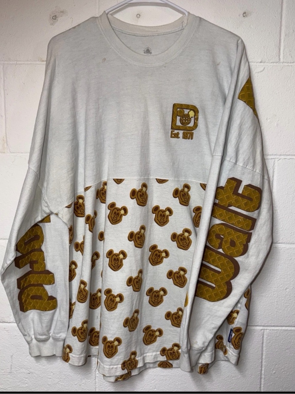 Walt Disney World Mickey Waffle Spirit Jersey Unisex Size XL Limited Edition